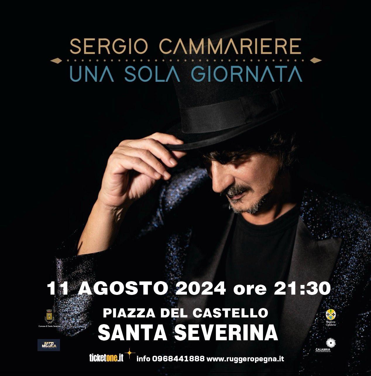 Santa Severina domenica 11 il concerto di Sergio Cammariere La